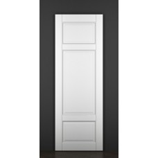 Дверь межкомнатная из массива ольхи ДорВуд "Модель №18" эмаль белая