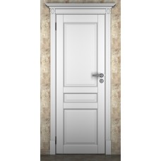 Дверь межкомнатная из массива ольхи ДорВуд "Модель №7" эмаль белая